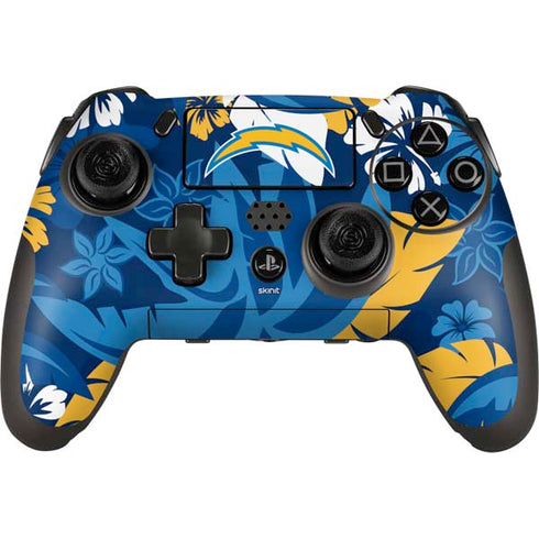 NFL Los Angeles Chargers Tropical Print PlayStation Scuf Vantage 2 Controller Skin